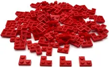 Lego 100 New Red Plates 2 x 2 Corner Parts