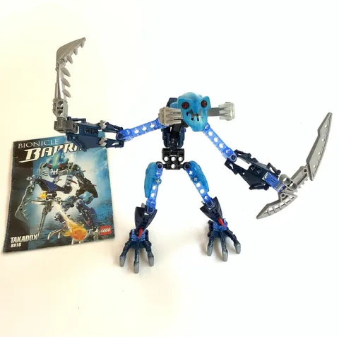LEGO Bionicle 8916 Barraki Takadox Figure Incomplete w/ Instructions
