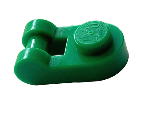 LEGO PART 26047 GREEN round plate 1x1 with bar handle ෴ qty 1 ෴