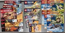 Lego Ninjago, NEXO Knights And Legends Of Chima Instruction Manual Lot Of 19