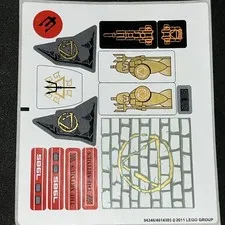 Lego New Sticker Sheet CITY OF ATLANTIS #7985