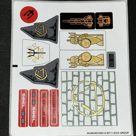 Lego New Sticker Sheet CITY OF ATLANTIS #7985