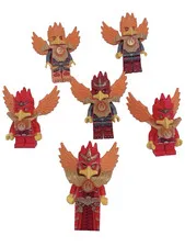 LEGO Legends of Chima Phoenix Tribe Rare Minifigure Lot of 6