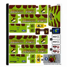 NEW LEGO | Sticker Sheet for Set 76956 T-Rex Breakout - Jurassic Park