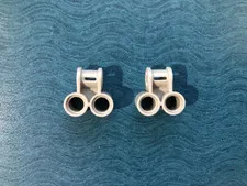 LEGO PART 32291 TECHNIC AXLE AND PIN CONNECTOR (2 PIECES-GRAY)
