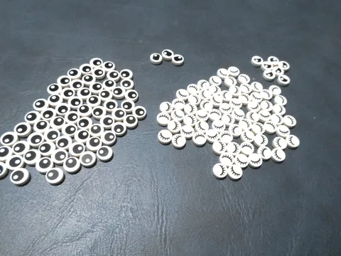 Lego 140 Eyes 1x1 Printed Pattern Tiles (1401 Qty) BLACK  PUPIL AND LASHES