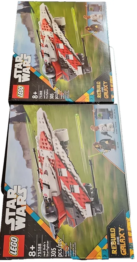 LEGO Star Wars 75388 Jedi Bob's Starfigher (305 pieces) LOT OF 2!!