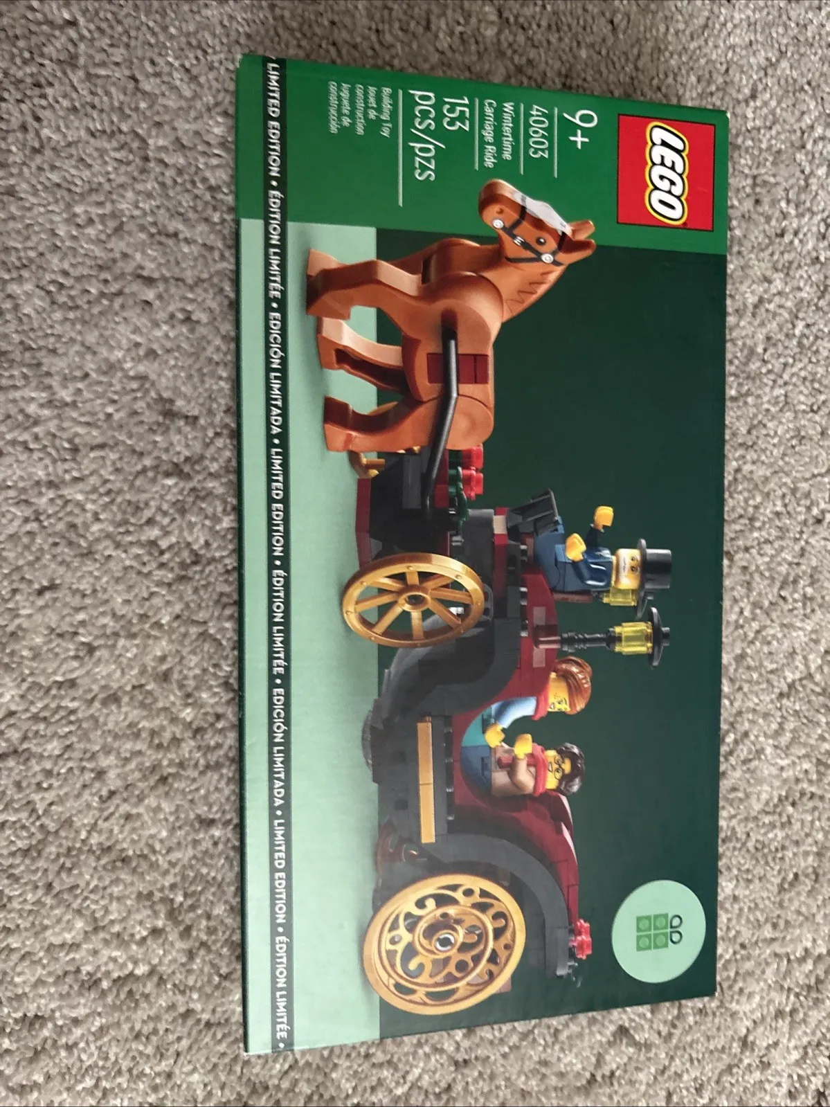 Lego Wintertime Carriage Ride 40603 Retired Limited Edition GWP New Sealed 2023