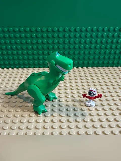 LEGO Disney Toy Story Minifigure Lot Rex Dinosaur & Forky 10769 RARE!