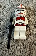 Lego Star Wars Clone Shock Trooper Minifigure Coruscant Guard sw0091 7655 W/ Gun