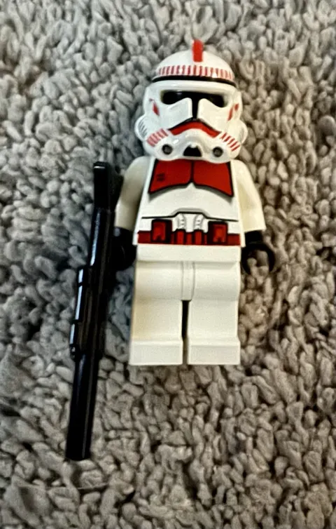 Lego Star Wars Clone Shock Trooper Minifigure Coruscant Guard sw0091 7655 W/ Gun