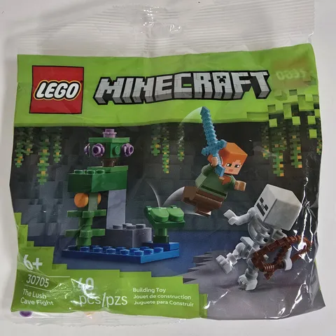 LEGO Minecraft 30705 The Lush Cave Fight 40 Pieces Alex Skeleton New Sealed