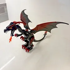 Lego Castle: Fantasy Era Black Red Dragon From 7094 Kings Castle Siege Dragon02