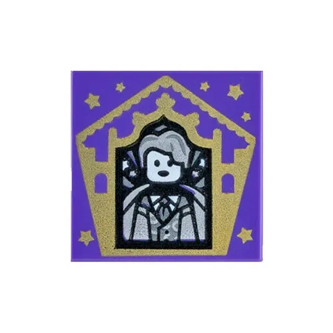 LEGO Harry Potter - Gilderoy Lockhart Wizard Card  3068bpb1747 - Frog Tile [NEW]