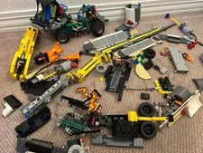 LEGO Technic Mixed Lot Power Functions Motor Battery Box Pneumatics Crane Parts 