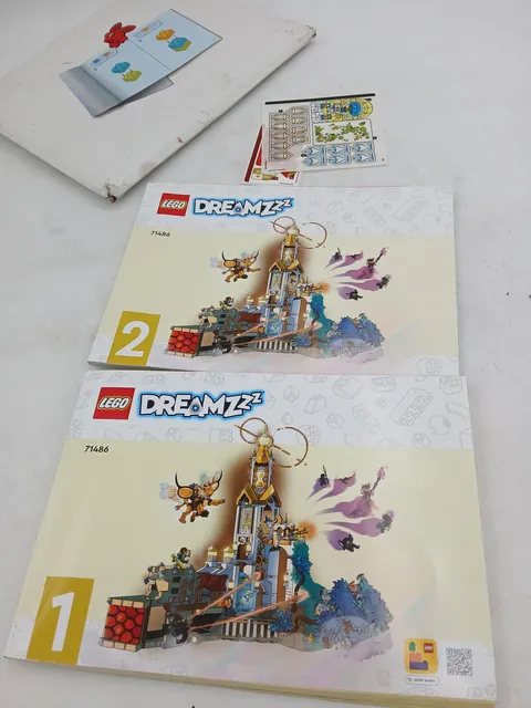 LEGO 71486 Dreamzzz Instruction Manuals Book 1 & 2 Illustrated Sticker Sheets