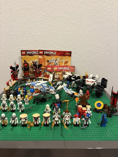 LEGO NINJAGO Lot Skeleton Bowling 2519 Nuckal's ATV 2518 Used and Complete