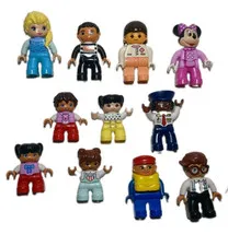 Lot of  11 LEGO Duplo Figures Children Kids Man Woman FREE SHIPPING