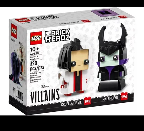 Lego 40620 Brickheadz Disney Lego Cruella De Vil & Maleficent Disney Villains