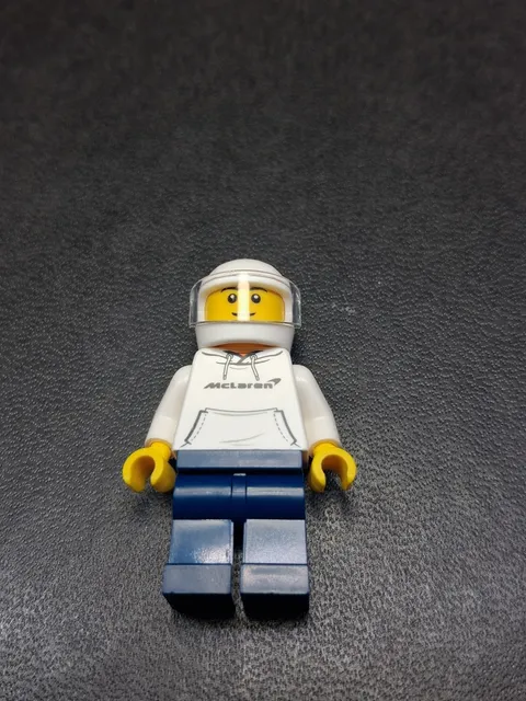 LEGO McLaren F1 LM Driver Minifigure sc108 Speed Champions 76918 Helmet Visor