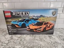 LEGO SPEED CHAMPIONS ~ Lamborghini Revuelto & Huracán STO #77238