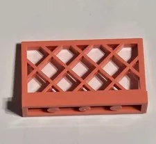 Lego part 3185 Fence 1 x 4 x 2, Coral