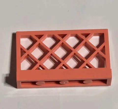 Lego part 3185 Fence 1 x 4 x 2, Coral