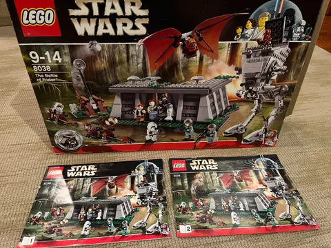 LEGO Star Wars 8038 Endor Empty Box and Instructions Only Manual 1 & 2 Books