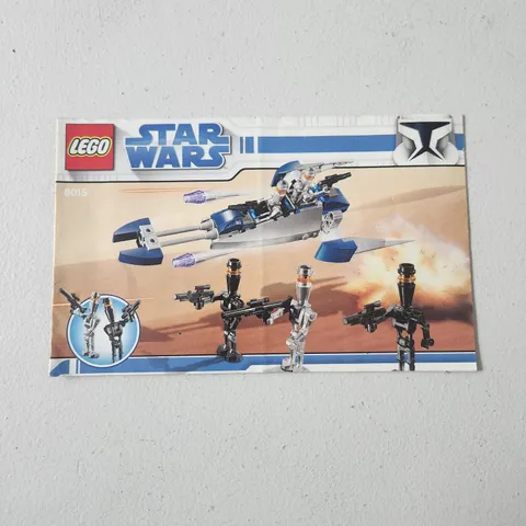 LEGO STAR WARS 8015 Assassin Droids Battle Pack Instruction Manual Only