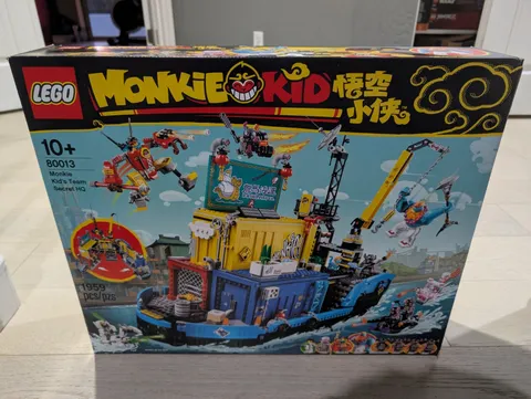 LEGO Monkey Kid 80013: Monkie Kid’s Team Secret HQ Boat NEW/Sealed/Retired 