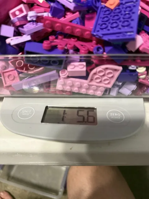 Lego Pink & Purple Bulk Lot – 1 lb 5.6 oz Mixed Parts & Pieces