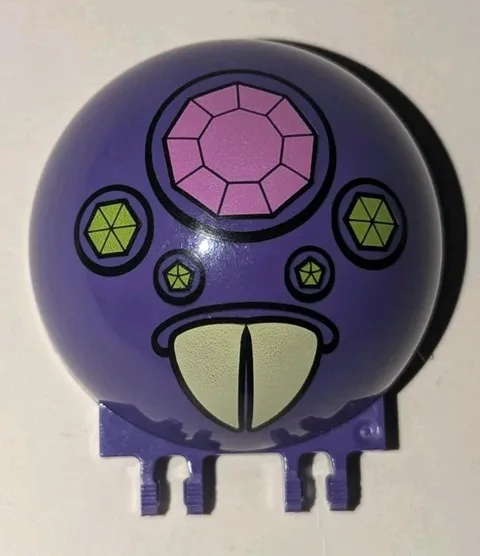 LEGO Windscreen ALIEN Squid Teeth 6x6x3 Canopy Half Sphere Dual 2 Finger PURPLE