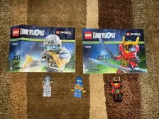 LEGO Dimensions: Jay, Zane and Nya Minifigures. No Toy Tags