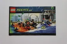 LEGO® Agents 8968 River Heist Instruction Manual Only!