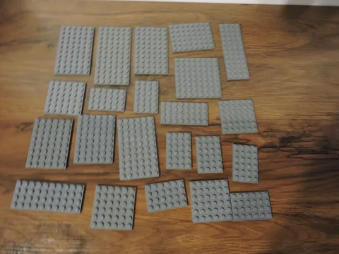 LEGO  Dark Gray Grey Flat Base Plate Lot Building Parts Pieces