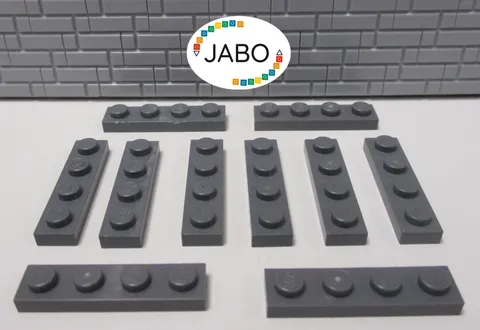 (J7/4/2) LEGO 10x3710 Plate Flat 1x4 New Dark Gray