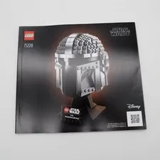Lego 75328 Star Wars Helmet Collection Mandalorian Instruction Manual Booklet