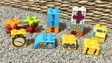 LEGO Duplo Lot Printed Pieces Presents Mice Hay Flowers Clock Octan Gas 10849