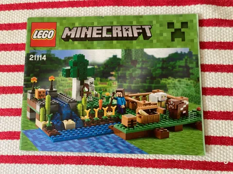 Lego Minecraft 21114 The Farm Set Instruction Booklet ONLY
