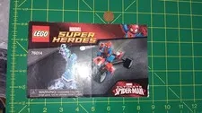 LEGO Marvel Super Heroes 76014 Instruction Booklet Spider-Man Manual Used Loose