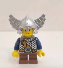 Lego Dwarf NO Beard - Helmet Wings Fantasy Era Castle Minifigure 7040 cas373