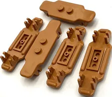 Lego 5 New Medium Nougat Minifigure Utensil Skateboard Longboard Decks Parts