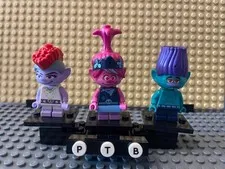 Genuine LEGO Minifigure Trolls World tour 41254, Barb, Poppy, Branch