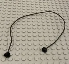 LEGO Black String Rope Cord 30 Studs Long With Studs On Each End