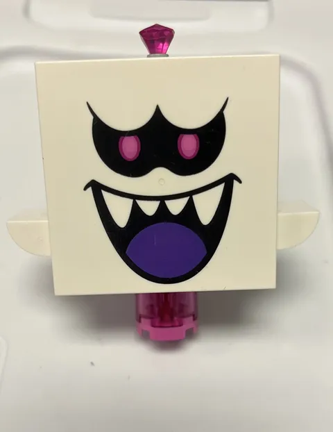 LEGO Super Mario Minifigure King Boo - Dark Purple Tongue (Genuine)