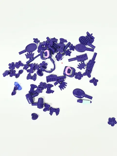 Lot Of LEGO Friends Accessories Purse Brush Hair Dryer Mirror Crown Dark Purple