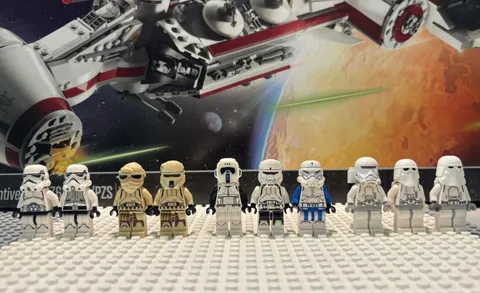 LEGO Star Wars Minifigure Lot - Imperial Scout, Flame, Snow, and, Shore Troopers