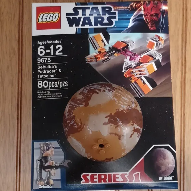 LEGO Star Wars Series 1 Sebulba's Podracer & Tatooine 9675 80 pcs
