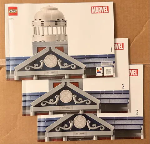 LEGO LOT of 3 Instruction Booklets From X-Men Mansion 76294