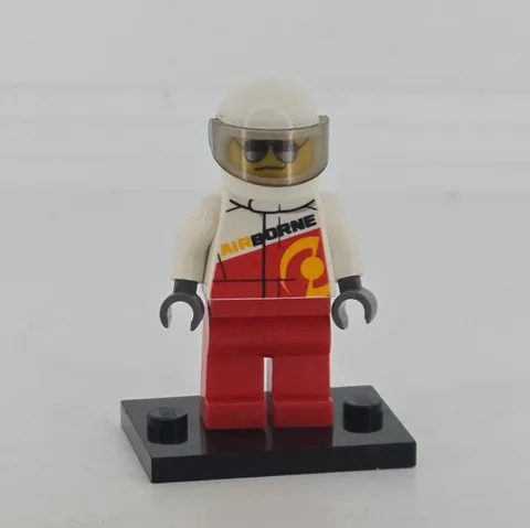 Lego cty0611 Rally Race Car Driver Airborne Logo Minifigure Rally Car 60113